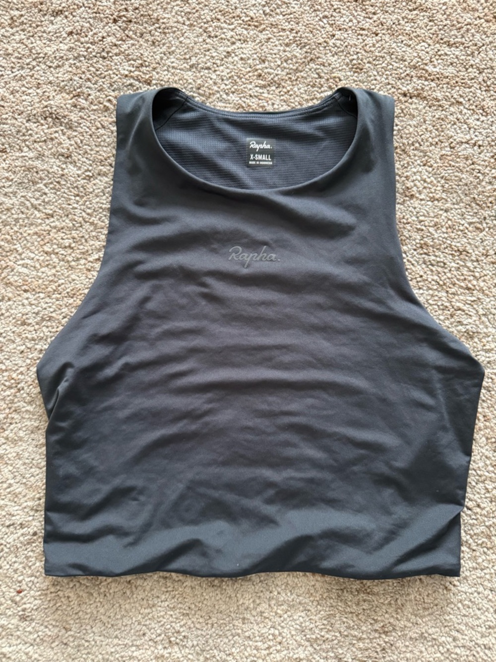 Rapha Black Athletic Crop Tank